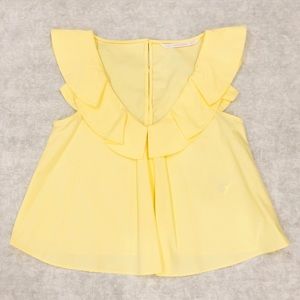 ZARA Trafaluc Collection Yellow Top